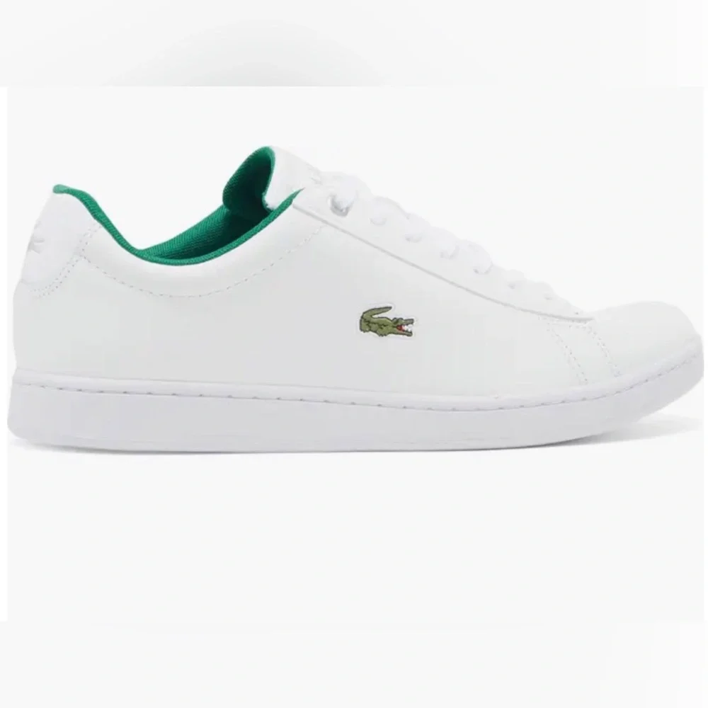 🐊 Lacoste Hydez White Leather Lace-up Sneakers/Tennis Shoes